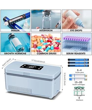 rumoe Insulin Cooler Case Medicine Cooler with Battery Adjustable Temperature Suitable for Long Flight US Plug - Buy Online on GoSupps.com