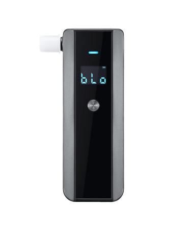 QTlier Personal Breathalyzer Professional Accuracy Portable Breath Alcohol Tester with Indicator Light and Digital Display for Home Use (with 10 Individually Packaged mouthpieces)