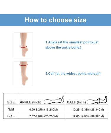 Monliya Knee-Length Compression Stockings with Zipper | Open Toe | 23-32 mmHg | Size L Beige - Leg Support for All-Day Comfort - Buy Online on GoSupps.com