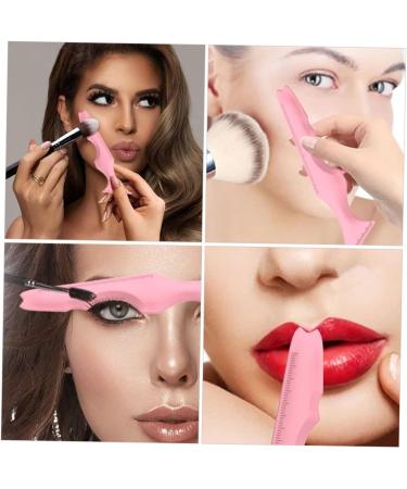 FOMIYES Eyeliner Guide Template 12 Pcs Silicone Beauty Ruler Molde De Para Resina Winged Eyeliner Stencil Eyebrow Template 15X4.15CMx4pcs Pink-2x4pcs - Buy Online on GoSupps.com