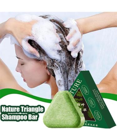  HADAVAKA Nature Triangle Shampoo Bar Usman Grass Shampoos Bar Control Oiliness Eliminate Dandruff Calming & Strengthens Hairs Deeply Nourishing Hair Regrowth Soap Bars For All Hair Types (2PCS) - Buy Online on GoSupps.com