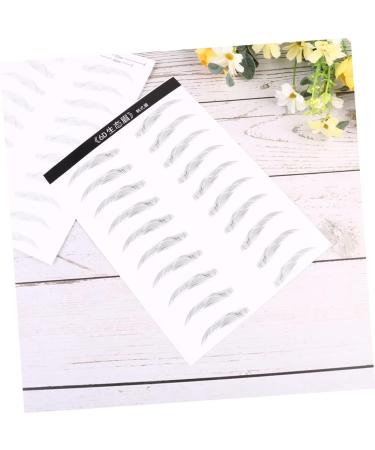 FOMIYES 2 Pairs Waterproof Stickers Authentic Eyebrows Transfer Stickers 6d Disposable Eyebrow Stickers - Buy Online on GoSupps.com