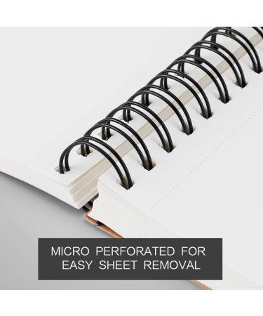 Bachmore Sketchpad 9x12 Inch | 100 Sheets, 68lb | Spiral Bound Sketch Book for Artists | Marker, Colored Pencil, Charcoal Sketching | Burgundy 9x12 - Buy Online on GoSupps.com