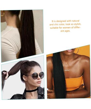 Ipetboom Long Tie Ponytail Straight Hair Extension Women Hair Extensions Hair Extensions for Braids Synthetic Straight Ponytail Extension Synthetic Ponytail Extension Ponytail Extension Wig - Buy Online on GoSupps.com
