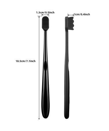 Patelai 8-Piece Extra Soft Bristles Toothbrush Set - Micro Nano Manual Toothbrush for Sensitive Teeth & Gums (Black) - Ideal for Adults - 20 000 Bristles for Ultimate Comfort - Buy Online on GoSupps.com