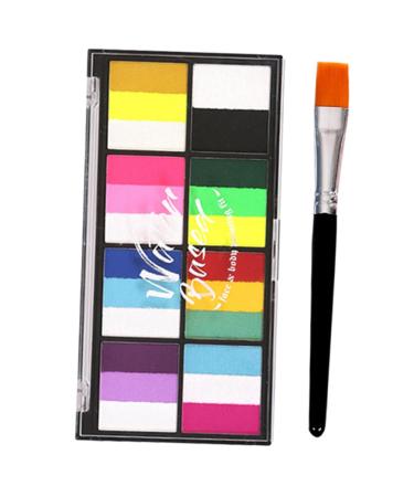 1 Set 8 Grid Three-color Body Paint Top Coat Oil Paint Pigment Paint Paste