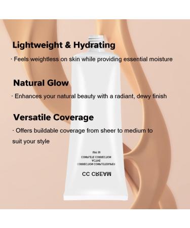 GHFCZOO CC Cream Skin Tone Adjusting for Mature Skin Complete Correction Super Active Light Moisturizer SPF 50 1.0 fl oz (Natural 30ml) - Buy Online on GoSupps.com