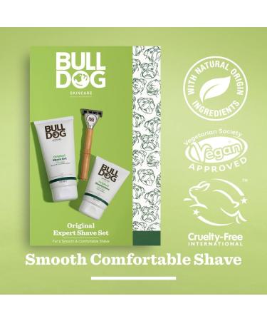 BULLDOG Skincare Original Expert Shave Gift Set for Men - Smooth & Comfortable Shave - Buy Online on GoSupps.com