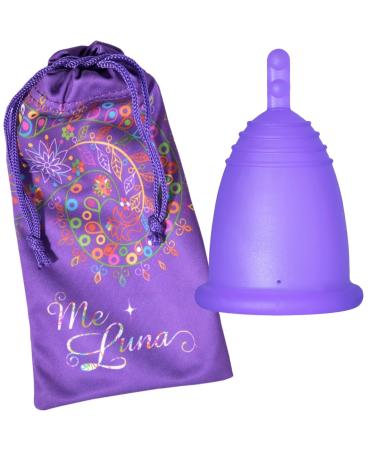 Me Luna Menstrual Cup Sport Handle Blue-Violet Size M