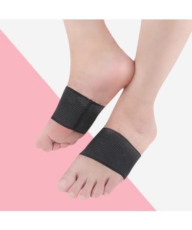 Heallily Foot Arch Support Bandage | Effective Heel Pain Relief Sleeves | Elastic Breathable Compression Wrap L/XL (Black) - Buy Now - Buy Online on GoSupps.com