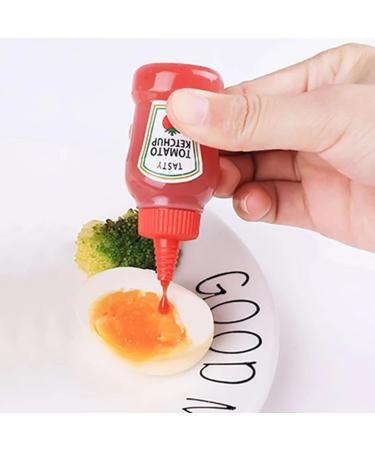 4Pcs Mini bottles mini ketchup bottle maggi bottle spice bottles sauce bottle mini salt shaker for on the go for hot sauce barbecue sauce olive oil ketchup mayonnaise Sauces and Marinades - Buy Online on GoSupps.com