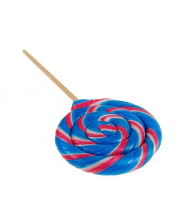 Shop Handmade Round Lollipops - Bubble Gum Flavor - 25g Set of 8 | International Shipping Available - Buy Online on GoSupps.com