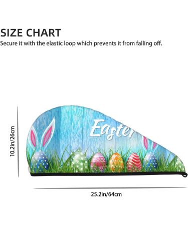 Quick-Dry Hair Towel Wrap - Easter Special | Hair Towel Turban & Button Design for Effortless Drying - Buy Online on GoSupps.com