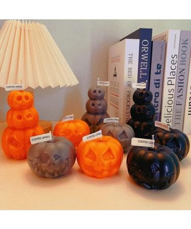 Buy 2 Halloween Pumpkin Candles - Scary Face Aromatherapy Candles for Spooky Decor | International Shipping - Buy Online on GoSupps.com
