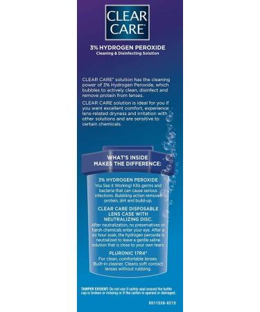 Clear Care Cleaning Solution Twin Pack - 12-Ounces Each with Lens Case - Buy Online on GoSupps.com