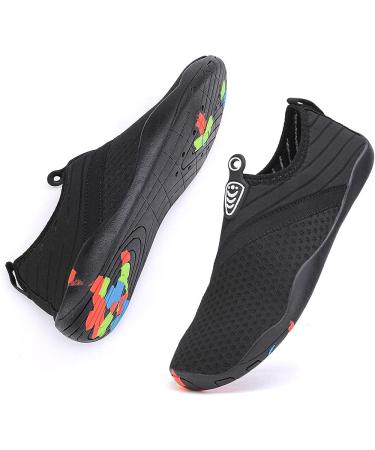 VSufim Quick-Dry Aqua Socks for Water Sports | Unisex 11W/10M | Black - Buy Online on GoSupps.com