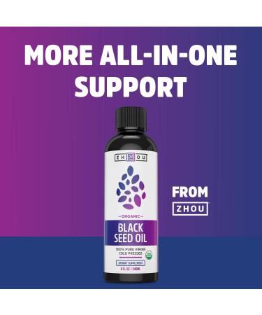 Zhou Nutrition Black Seed Oil - 60 Vegetarian Capsules for Wellness - Buy Online on GoSupps.com