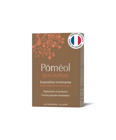 POM OL Sun Express Food Supplement - Sun Express 15 Days 4 Pigments Beta Carotene Vitamins A C E and D3 Copper Astaxanthin
