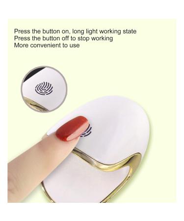 Mini UV LED Nail Lamp - Dinosaur Egg-Shaped Gel Nail Dryer for Individual Fingernails | USB Mini Nail Dryer with Single Finger Button - Perfect for Home Use - Buy Online on GoSupps.com
