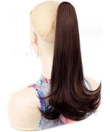 45cm Claw Clip Ponytail Extension Straight Fake Jaw ponytail Hairpieces Faux Hair Pieces Curly High pony tails hair extensions clip on ponytails for women Girls Kids Dark brown) 18 inch/45cm dark brown - Buy Online on GoSupps.com