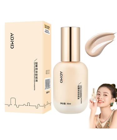 ADMD Liquid Foundation Moisturizing Foundation Vodo Oil Control Matte Foundation Uodo Liquid Foundation Hydrating Waterproof And Light Long Lasting Foundation 1.05 oz (Natural 1pcs)