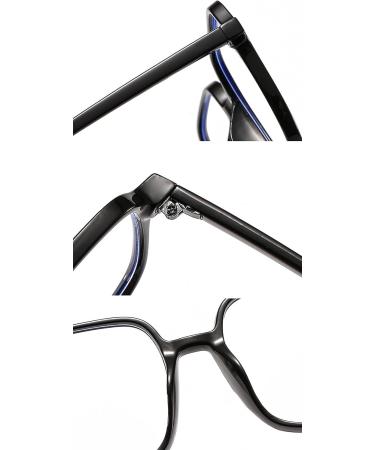 KDOQ Oversize Anti Blue Light Glasses for Women & Men | Unisex Clear Lens Eyeglasses - Best for Eye Protection - Buy Online on GoSupps.com