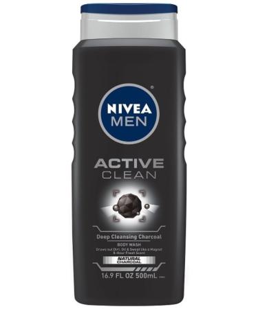 Nivea For Men Active Clean Body Wash - 16.9 oz