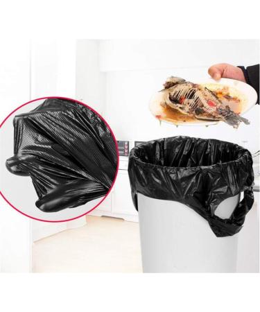 Carrier Handle Trash Bag Black Plastic Garbage Bag 225pcs Vest Type Black Trash Bag for home kitchen use 60x100cm - Buy Online on GoSupps.com