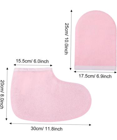Beavorty 4 Pairs Paraffin Wax Mitts and Booties Paraffin Wax Bath Mitts cloth gloves booties Paraffin Bath Bath Mitt Glove gloves for wax Wax Bath Mittens Simple hand gloves M As Shown - Buy Online on GoSupps.com