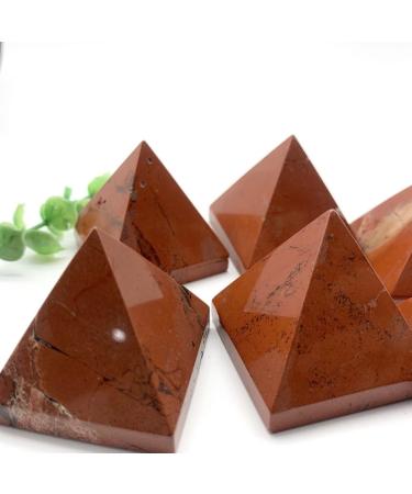 Crystal 30-40mm Natural Red Jasper Stone Quartz Crystal Pyramid Tower Home Ornaments Decoration Stones Can be Used for JZIGTDEM - Buy Online on GoSupps.com
