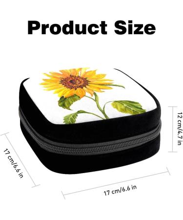 Spring Sunflower GIAPB Period Bag | Sanitary Napkin Storage & Makeup Pouch - Buy Online on GoSupps.com