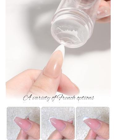 EBANKU 3 pcs Pink Clear Diamond Silicone Nail Stamper Set with Scraper Nail Art Scraper Nail Print Stamper Image Plate Manicure Tools for Women and Girls DIY Nail Decor 3PCS - Buy Online on GoSupps.com