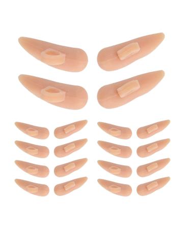 Hammer Toe Cushions Hammer Toe Pad Toe Separator T Hammer Toe Pad10 Pairs Hammer Toe Cushions Pad SEBS Corrector Middle Toe Single Hole for Adults(color)