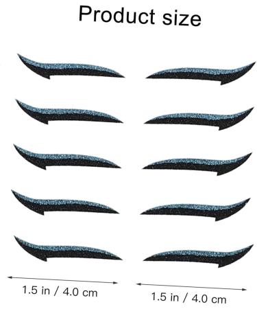 Mikinona 40 pairs Fashion Reusable Eyeliner for Stickers Eyes Winged Tapes Tool Double Makeup Glitter - Buy Online on GoSupps.com