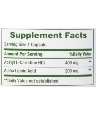 Nature's Bounty Acetyl L-Carnitine HCI 400mg - 30 Capsules for Energy & Cognitive Support - Buy Online on GoSupps.com