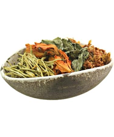 COLORFULTEA - 80g (2.82 oz) - Chinese Health Herbal Tea - Flower Tea - Floral Tea - Scented Tea - Tea Blends - Throat And Lungs Nourishing Tea Blend - Panda Hai Honeysuckle Gong Chrysanthemum Licorice Lily Rock Sugar Tea Bag x 10 Pieces - Buy Online on GoSupps.com