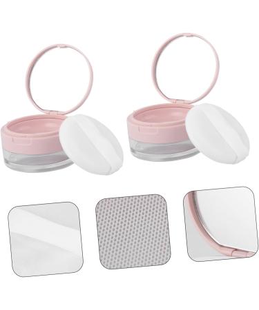 FOMIYES 4 Pcs Powder Puff Case Loose Powder Containers with Sifter Travel Cosmetic Containers 1 g (Pack of 1) Pinkx2pcs - Buy Online on GoSupps.com
