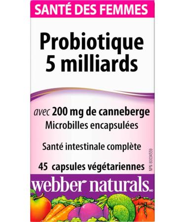 Webber Naturals Women's Multi Probiotic with Cranberry 45 capsules - Buy Online on GoSupps.com
