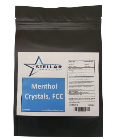 Menthol Crystals 5 Lbs Natural Spa Quality Stellar Chemical Corp