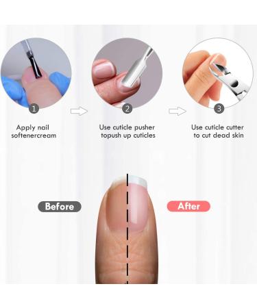 XUNXMAS Cuticle Trimmer & Pusher Set - Dead Skin Clipper Manicure Pedicure Tools (Silver) - Buy Online on GoSupps.com