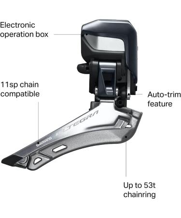 SHIMANO Ultegra Di2 FD-R8050 Front Derailleur - Gray | High-Performance Electronic Shifting - Buy Online on GoSupps.com