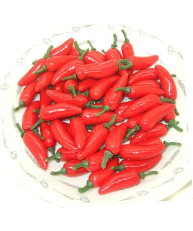 ABOOFAN 60pcs Artificial Chili Faux Chili Mini Bubble Pepper Accessories Vegetable Pickled Peppers - Buy Online on GoSupps.com
