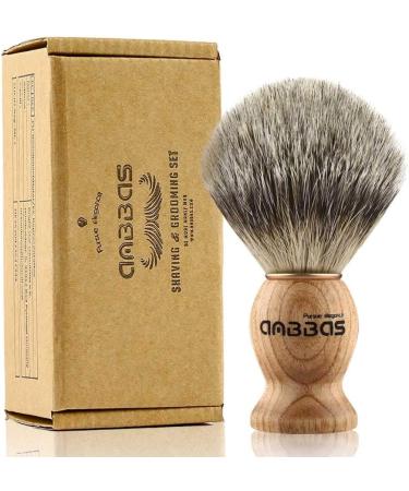 Anbbas Men's Badger Hair Shaving Brush - High-Quality Wooden Handle | Premium Shaving Foam Brush for Superior Grooming - Buy Online on GoSupps.com