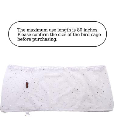 Perfitel Birdcage Seed Catcher Guard Net - 80 x 18 inch White - Buy Online on GoSupps.com