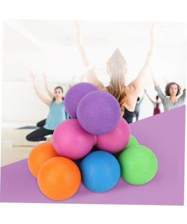Homsfou 6-Piece Yoga Ball & Fitness Ball Set - TPR Massage Device for Rehabilitation & Relaxation - 12.1x6.1CM - Violet Color - Buy Online on GoSupps.com