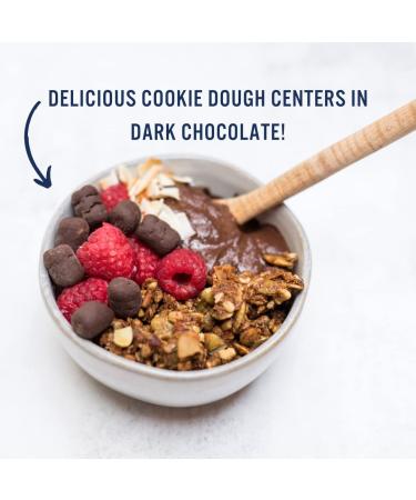 Plant-Based Fudge Brownie Cookie Dough Bites (4 Pack) - Low Sugar, Gluten-Free, Dairy-Free, Healthy Snacks - Buy Online on GoSupps.com