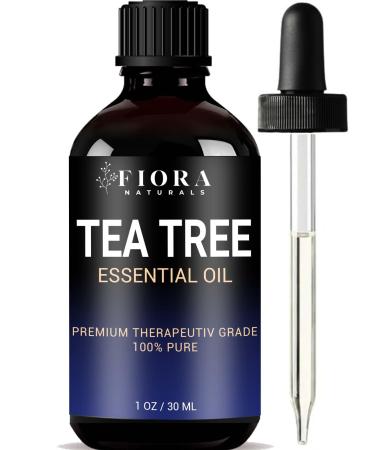 Tea Tree Oil for Toenails - 100% Pure Tea Tree Essential Oil for Skin Foot Care Piercing Dandruff Hair & Scalp Care. Natural Remedy for Discolored and Damaged Nails Pure Melaleuca Alternifolia Tea Tree 1 Fl Oz (Pack of 1)