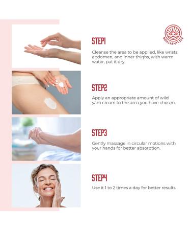 Organic Wild Yam Cream for Hormone Balance | Menopause Relief for Women | Hot Flashes & Night Sweats | 4OZ - Recommended by Barbara O'Neill - Buy Online on GoSupps.com