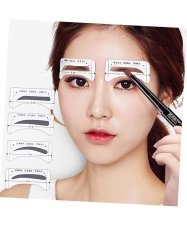  Mikinona Mikinona 10 Pieces Eyebrow Shaping Stencils Eyebrow Shaping Kit Eyebrow Kit With Stencil Eyebrow Stencils On Eyebrow Card Perfect Stickers - Buy Online on GoSupps.com