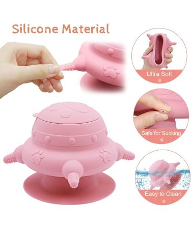 Puppy Feeders for Multiple Puppies Newborn Pets Cat & Dog Milk Feeder Kittens Puppies Feeding Bowl 240ml Small Dog Bubble Feeding Device with 4 Nipples Puppy Bottles for Nursing Puppy (Pink) - Buy Online on GoSupps.com